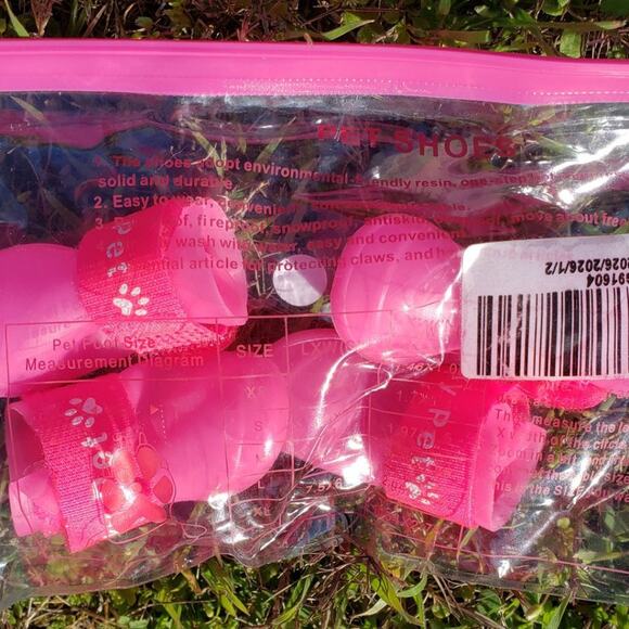 Pet Shoes Pink Size Small - Picture 3 of 4